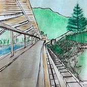 Afternoon at Uetliberg. Un proyecto de Pintura a la acuarela de Hariharan Iyer - 09.05.2024