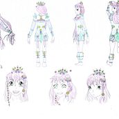 Modellblatt. Manga project by saskia jäkel - 05.23.2024
