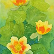 My project for course: Negative Watercolor Painting for Botanical Illustration. Traditional illustration, Watercolor Painting, and Botanical Illustration project by clickerdog4 - 05.23.2024