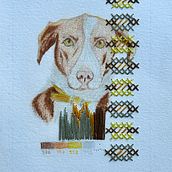 Mi proyecto del curso: Cuadernos bordados. Embroider, and Drawing project by Cathy Osorio - 05.23.2024