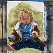 My project for course: Expressive Oil Portraiture: Explore the Alla Prima Technique. Fine Arts, Painting, and Oil Painting project by Javier Vera - 05.22.2024