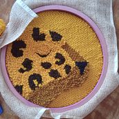 Mi proyecto del curso: Bordado XL con aguja mágica. Embroider, Decoration, Punch Needle, and Textile Design project by griselda_sch - 05.23.2024