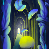 My project for course: Surrealist Illustration: Draw Compelling Stories. Een project van  Tekening, Digitale illustratie, Verhaallijn y Redactionele illustratie van Olena Kurylko - 31.12.2023