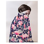 Magnolia. Projekt z dziedziny Trad, c, jna ilustracja,  Sztuki piękne,  Malarstwo, Portret,  R, sunek art, st, czn, R, sunek botaniczn, Ilustracja w, dawnicza, Ilustracja modowa, Wzornictwo tekst, liów i Malowanie akwarelą użytkownika Marisol Ormanns - 08.04.2024