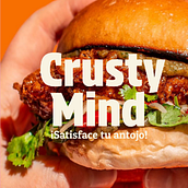 Crusty Mind Restaurante identidad visual para proyectos de alimentación. Art Direction, Br, ing, Identit, Graphic Design, Packaging, and Logo Design project by kerenfernandez - 05.24.2024