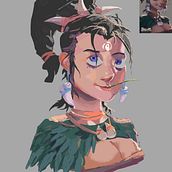 Mi proyecto del curso: Introducción a la pintura digital. Un progetto di Belle arti, Pittura, Illustrazione digitale, Disegno digitale e Pittura digitale di Diego Cardona Morales - 24.05.2024
