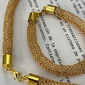 Mi proyecto del curso: Joyería de ganchillo de alambre. Projekt z dziedziny Craft, Projektowanie mod,  Tkactwo, DIY, Sz, dełkowanie, Wzornictwo tekst i liów użytkownika Rocio Romero - 25.05.2024