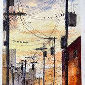 My project for course: Expressive Watercolor Painting: Create Compelling Illustrations. Een project van  Beeldende kunst, Schilderij y Aquarelschilderen van Tim Conner - 23.05.2024