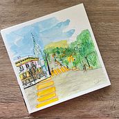 My project for course: Urban Sketching: Create Expressive Cityscapes. Un progetto di Pittura, Bozzetti, Disegno, Pittura ad acquerello, Sketchbook e Illustrazione con inchiostro di salihaduzcekic - 25.05.2024