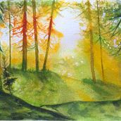 Il mio progetto del corso: Paesaggi incantevoli ad acquerello: dipingi con la luce. Painting, and Watercolor Painting project by silvana_p1 - 05.26.2024