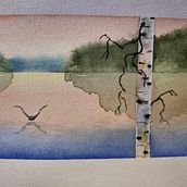 My project for course: Atmospheric Landscapes in Watercolor . Fine Arts, Painting, and Watercolor Painting project by Piotr Bodnar - 05.27.2024