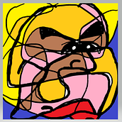 Rubia. Un projet de Illustration vectorielle, Illustration numérique, Dessin de portrait , et Dessin numérique de Alberto Serrano Casaus - 27.05.1989