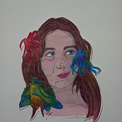 Mi proyecto del curso: Retrato ilustrado en acuarela. Un progetto di Illustrazione tradizionale, Belle arti, Pittura, Disegno, Pittura ad acquerello, Disegno di ritratti, Disegno artistico e Design di Sofia Rodriguez - 27.05.2024