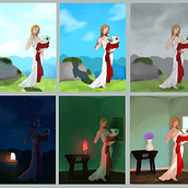 Mi proyecto del curso: Principios de iluminación para pintura digital. Traditional illustration, Digital Illustration, and Digital Painting project by donnikat_exe13 - 05.28.2024
