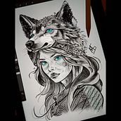 Meu projeto do curso: Desenho e ilustração digital de tatuagens com o Procreate. Traditional illustration, Graphic Design, Digital Illustration, Tattoo Design, and Digital Drawing project by escritor_marcelo - 05.22.2024