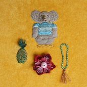 Mein Abschlussprojekt für den Kurs: Erhabene Stickerei mit der Knotenspitzentechnik. Traditional illustration, Arts, Crafts, Embroider, Fiber Arts, and Textile Design project by seitzschmidt - 05.28.2024