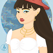 Mijn project van de cursus: Vrouwelijke karakters portretteren met Procreate. Traditional illustration, Digital Illustration, and Digital Drawing project by lucjehey2 - 05.28.2024