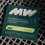 MW Equipamentos . Arahan Seni, Pencitraan Merek, Identitas, Dan Desain Grafis proyek oleh Luis Collat Bento Junior - 05.29.2024