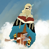 Personal Project: Sky Viking. Ilustração digital projeto de Malaya SyCip - 25.05.2024