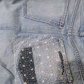 My project for course: Introduction to Japanese Sashiko Stitching. Embroider, Fiber Arts, DIY, Upc, cling, and Textile Design project by sammy_d248 - 05.29.2024