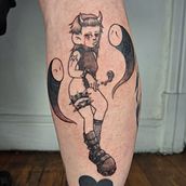Mi proyecto del curso: Técnicas de tatuaje: sombreado con pepper shading. Traditional illustration, and Tattoo Design project by Nadia Sacaba - 05.29.2024