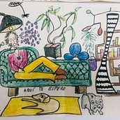 Te invito a mi viaje interior. Traditional illustration, Comic, and Drawing project by amamalaika - 05.29.2024