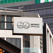 Mi proyecto del curso:  Creación de logo. Cliente: Infinity Spaces. Design, Br, ing, Identit, Graphic Design, and Logo Design project by oscar mauricio castro parra - 05.29.2024
