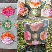 Mi proyecto del curso: Bordado XL con aguja mágica. Embroider, Decoration, Punch Needle, and Textile Design project by Ximena Diaz Lagos - 05.30.2024