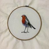 Mi proyecto del curso: Pintar con hilo: técnicas de ilustración textil. Traditional illustration, Embroider, and Textile Design project by Marcela Díaz Romo - 05.30.2024