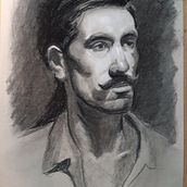 Il mio progetto del corso: Ritratto realistico al carboncino. Traditional illustration, Fine Arts, Drawing, Portrait Drawing, and Realistic Drawing project by Gianmauro Azzani - 05.31.2024