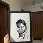 My project for course: Embroidered Portraits with Punch Needle. Embroidery, Punch Needle, and Textile Design project by vaddi_lahari99 - 05.31.2024