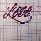 Meu projeto do curso: Tatuagem de letras cursivas à mão livre. Un projet de Lettering , et Conception de tatouage de LARRY GUIMARÃES - 01.06.2024