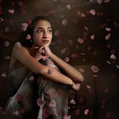 my vision of the classical Chinese drama "The peony Garden". Photograph, Post-production, Photo Retouching, and Photomontage project by l'Arna Papy - 06.01.2024