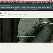 Tienda ficticia Peaceful Moments. Web Design, Web Development, Digital Marketing, E-commerce, No-Code Development, and Business project by Antonella Mele - 06.01.2024