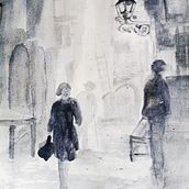 Il mio progetto del corso: Pittura suggestiva ad acquerello: crea illustrazioni avvincenti. Fine Arts, Painting, and Watercolor Painting project by mariaguagliardo7 - 06.02.2024