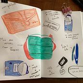 Mon projet du cours : Journal intime illustré : pratiquez au quotidien la pleine conscience. Un proyecto de Bellas Artes, Bocetado, Creatividad, Dibujo y Sketchbook de Cécile Camatte - 02.06.2024