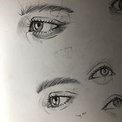 My project for course: Portrait Sketchbooking: Explore the Human Face. Sketching, Drawing, Portrait Drawing, Artistic Drawing, and Sketchbook project by miyoohee25 - 05.29.2024