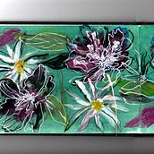 Mi proyecto del curso: Pintura floral expresiva con acrílicos. Un proyecto de Bellas Artes, Pintura, Pintura acrílica e Ilustración botánica de Adriana López - 03.06.2024