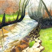 My project for course: Painting Realistic Watercolor Landscapes. Fine Arts, Painting, Sketching, Watercolor Painting, and Naturalistic Illustration project by Helen Leung - 06.28.2024