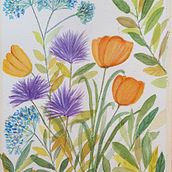 Mi proyecto del curso: Acuarela floral: conecta con la naturaleza. Un proyecto de Ilustración tradicional, Pintura, Pintura a la acuarela e Ilustración botánica de martacabrera62 - 03.06.2024