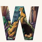 Mein Abschlussprojekt für den Kurs: Illustrationen für Kinder: Gestalte eine dekorative Typografie. Lettering, Digital Illustration, Children's Illustration, and Narrative project by melli_nuss - 06.04.2024