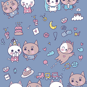Mi proyecto del curso: Ilustración de una historia con estilo kawaii. Ilustração tradicional, Design de personagens, Ilustração digital, e Mangá projeto de Anayanzy Zaldívar - 04.06.2024