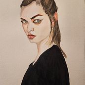 My project for course: Watercolor Portrait from a Photo. Traditional illustration, Watercolor Painting, and Portrait Drawing project by shalinip69 - 06.05.2024