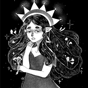 Reina de la luz:Técnicas de dibujo tradicional con Procreate. Traditional illustration, Drawing, Digital Illustration, Portrait Drawing, and Digital Drawing project by As Chaires - 06.04.2024