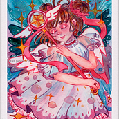 Sakura: Ilustración de cuento de hadas con acuarelas. Traditional illustration, Painting, Drawing, Digital Illustration, and Watercolor Painting project by As Chaires - 01.29.2024