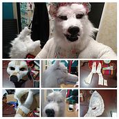 Disfraz de Lobo con atuendo abuelita "Caperucita Roja". Un proyecto de Artesanía y Diseño de vestuario de Pedro Pablo BELLO ORTIZ - 30.10.2023