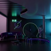 My project for course: 3D Interior Visualizations: Design Retro Spaces in Cinema 4D. 3D, 3D Modeling, and Digital Architecture project by Berk Karabag - 05.31.2024