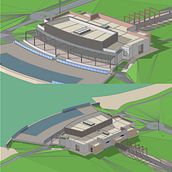 Proyecto de restaurante en club de campo. Arquitetura, Paisagismo, Animação 3D, e Fotografia arquitetônica projeto de Brian Heredia - 07.06.2024