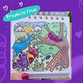 Mi proyecto: Técnicas de ilustración con acuarela y gouache Ein Projekt aus dem Bereich Traditionelle Illustration, Bildende Künste, Malerei, Aquarellmalerei, Kinderillustration und Gouachemalerei von catmila_purpura - 05.05.2024