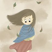 el viento. Design, Children's Illustration, and Character Design project by Natalia Franco - 06.07.2024